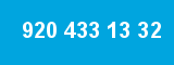 920 433 13 32 920 433 13 32
